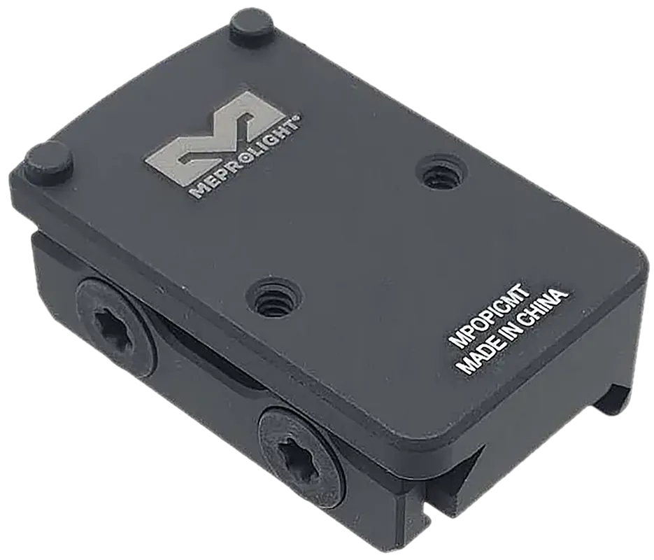 Picatinny Riser Matte Black Aluminum Mount with RMR Footprint - Meprolight USA 901141044