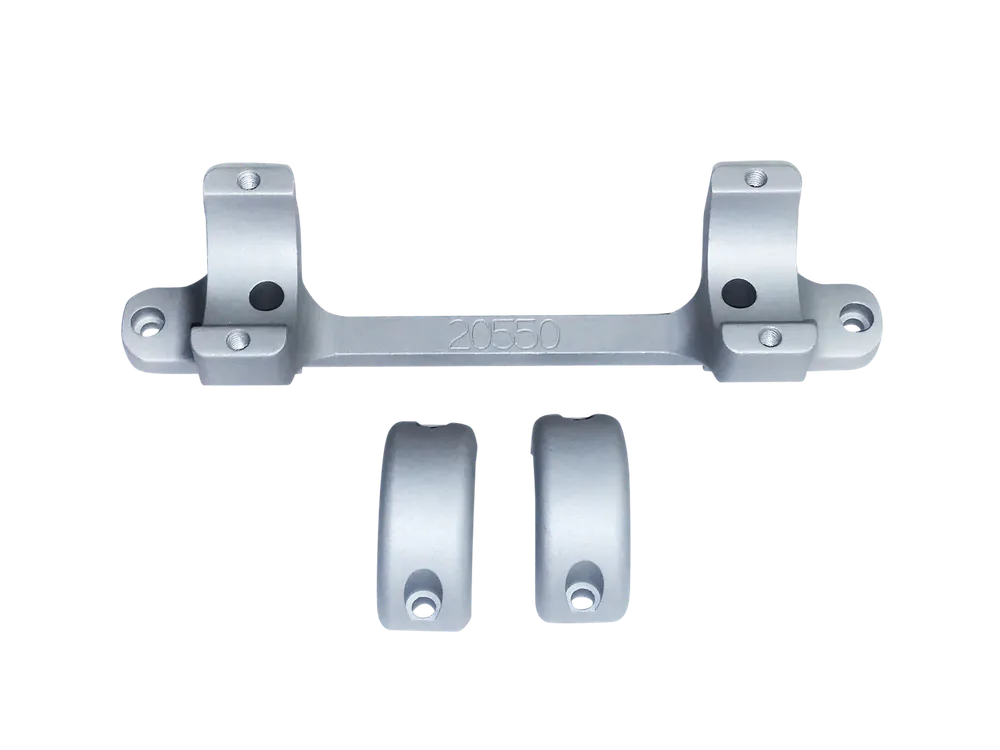 DNZ 20550S Silver Scope Mount/Ring Combo for Tikka - 1"