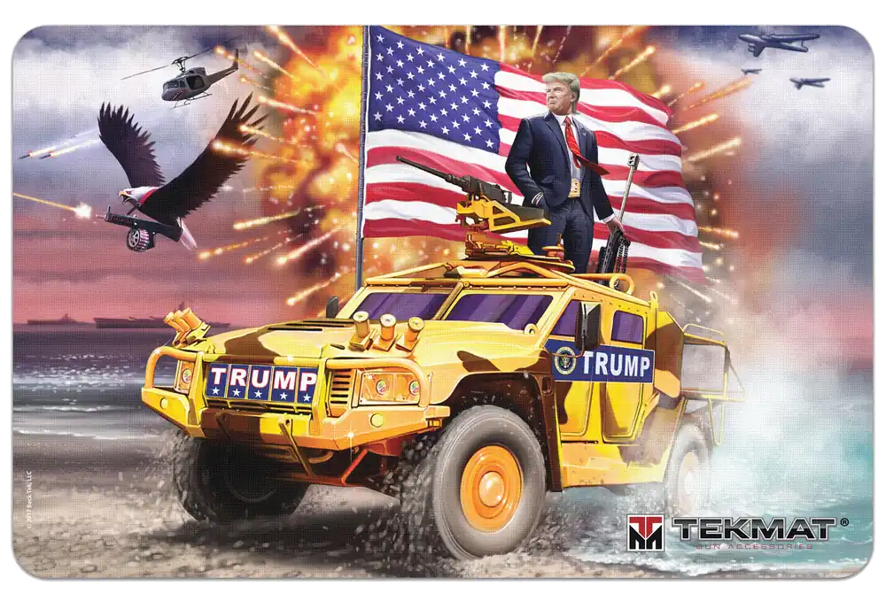 Trump Freedom Portrait Cleaning Mat - Multi-Color Rubber 11"x17"