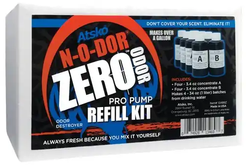 Pro Pump Refill Kit: Makes 1 Gallon Atsko Zero N-O-Dor Oxidizer