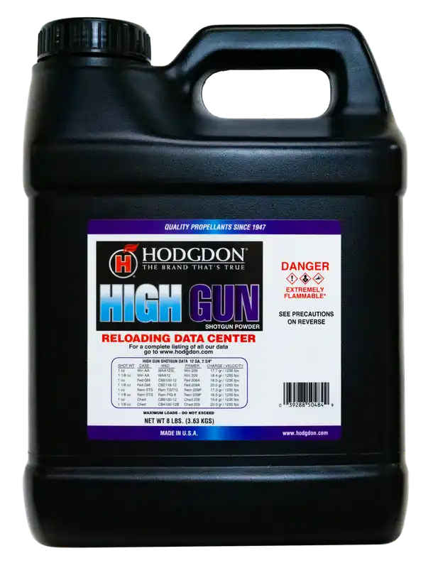 Hodgdon HG8 High Gun Powder for 12 Gauge Pistol/Shotgun - 8 lb