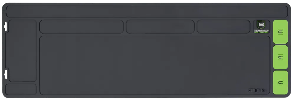Breakthrough Clean BTSGMR Shield Mat in Gray/Green PVC - 35.88"x11.88"