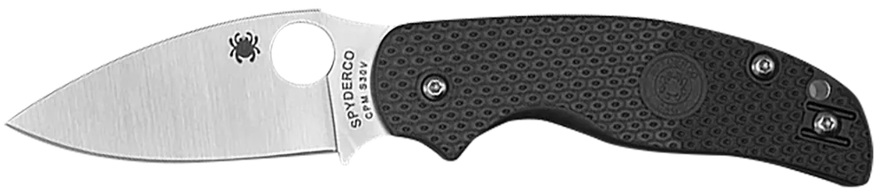Spyderco Sage 5 Lightweight 3" Folding Knife with Satin CPM S30V Blade and Black FRN Handle