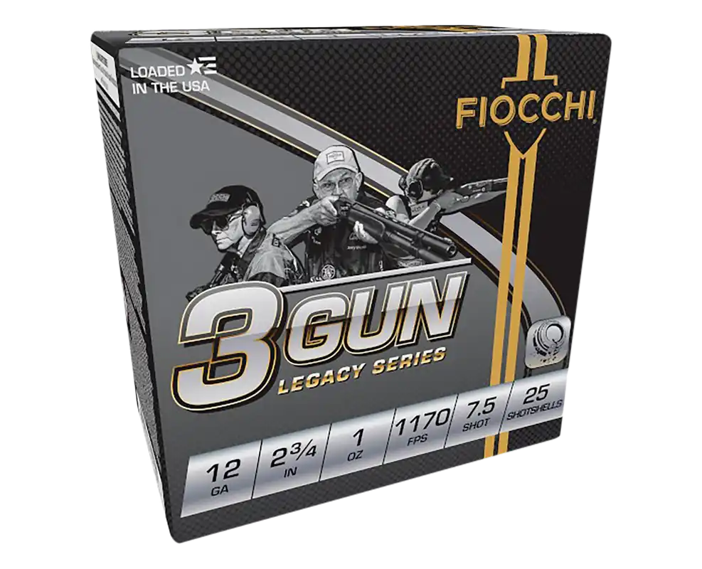 Fiocchi 12 Gauge 3-Gun Match Legacy Series Ammo - 1oz 7.5 Shot, 25/Box