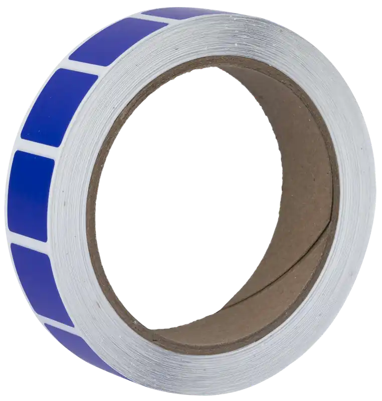 Action Target PASTTXBL Blue Adhesive Paper Pasters, 7/8" Diameter, 1000/Roll