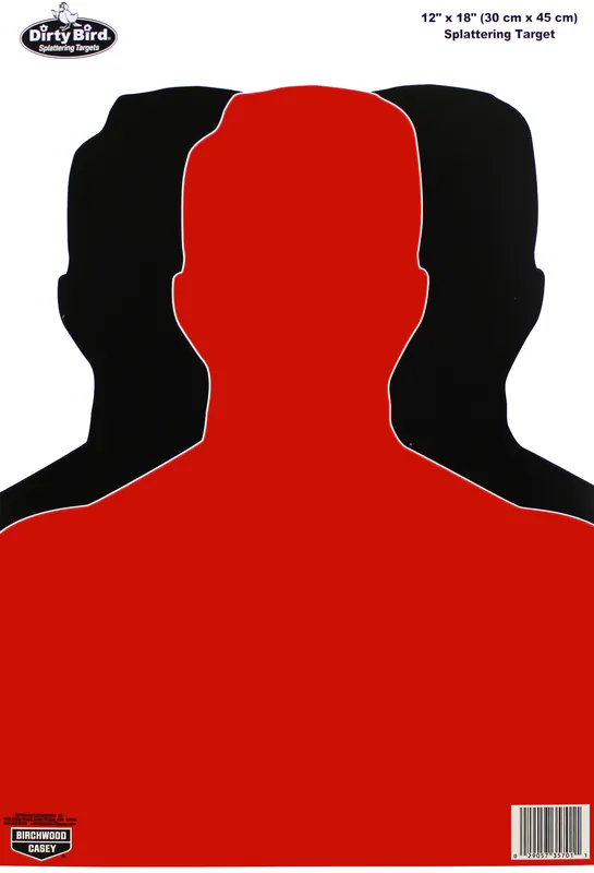 Birchwood Casey Dirty Bird Silhouette Target 12"x18" 100 Pack