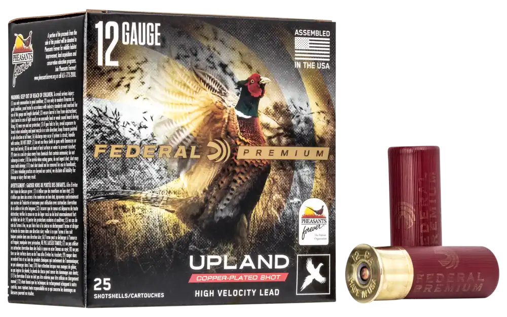 Federal PF1546 Premium Wing-Shok Pheasant Forever High Velocity 12 Gauge Ammo - 25 Rounds