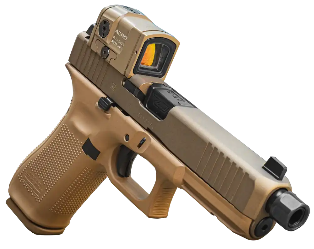 Glock G17 Gen5 9mm Luger with Threaded Barrel and Aimpoint Acro Red Dot