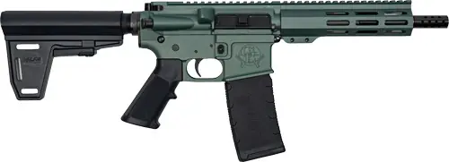 WYLDE 7.5" Nitride Charcoal Green AR15 Pistol with Brace .223