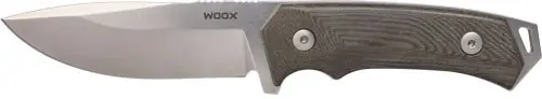 Woox Knife Rock 62 Fixed Blade with 4.25" Grey Micarta Handle