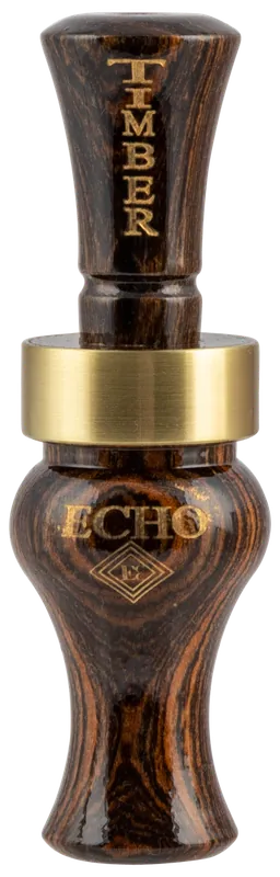Echo Calls 78015 Timber Single Reed Mallard Hen Duck Call in Brown Bocote