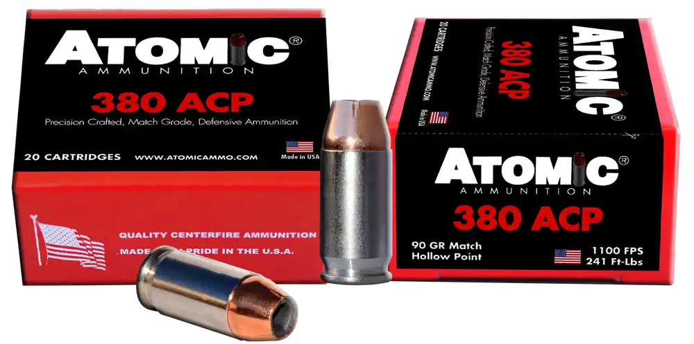Atomic Ammunition 00453: Precision 380ACP 90gr Hollow Point - 20/Box, 10/Case