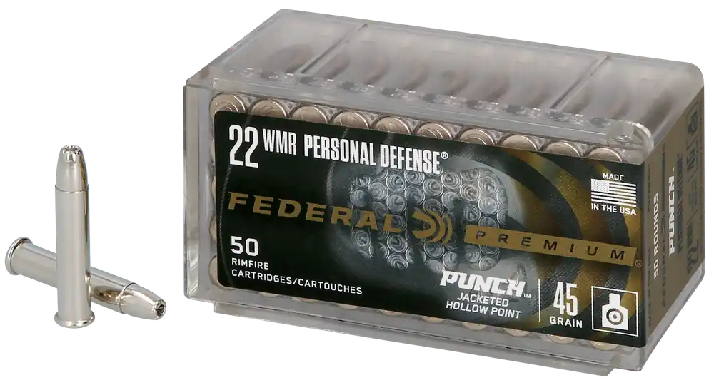 Federal Premium Personal Defense Punch 22WMR 45gr JHP 50/Box