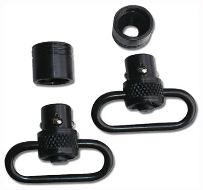 GrovTec Black 1" Push Button Swivel Set - 2 Pack