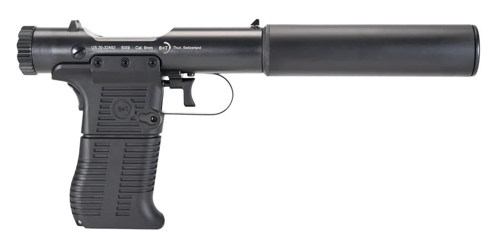 B&T Firearms Station Six .45 ACP Bolt Action with Suppressor and Black Finish