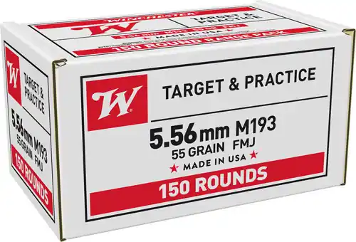 Winchester USA 5.56x45mm 55gr FMJ 600rd Case Lot