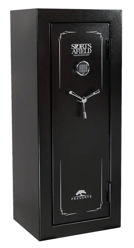 Sports Afield SECSA5924P Fireproof Gun Safe with Electronic Keypad, Black, 24+4 Capacity