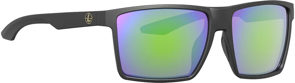 Leupold Desoto Sunglasses with Emerald Mirror Lens and Matte Black Frame