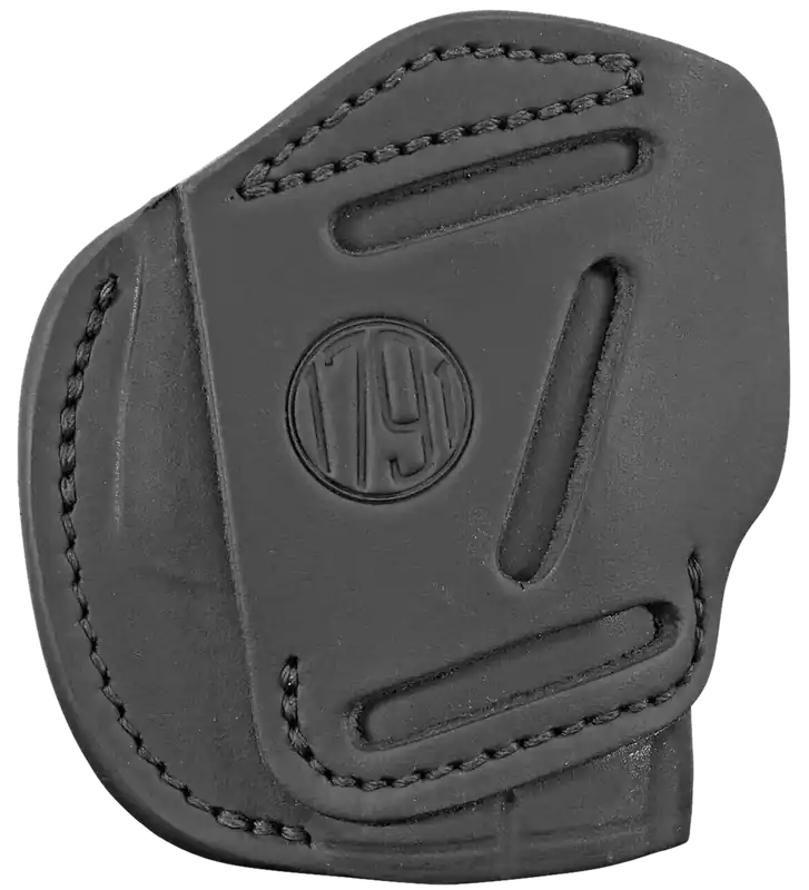 1791 Gunleather 3-Way Holster for Ruger LCP, Glock 42, S&W Bodyguard - Stealth Black Leather, Ambidextrous