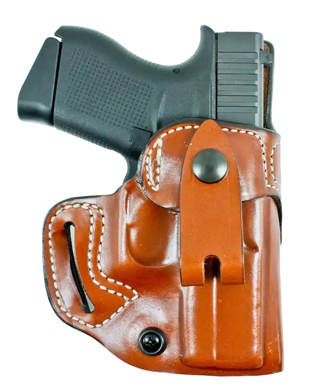 DeSantis Osprey Tan Leather Belt Slide Holster for Springfield Hellcat 3" - Right Handed