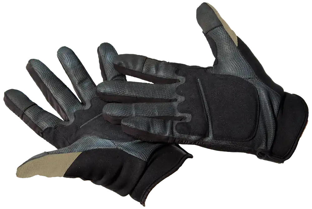 Caldwell Ultimate Shooting Gloves - Tan, Small/Medium, Velcro Closure