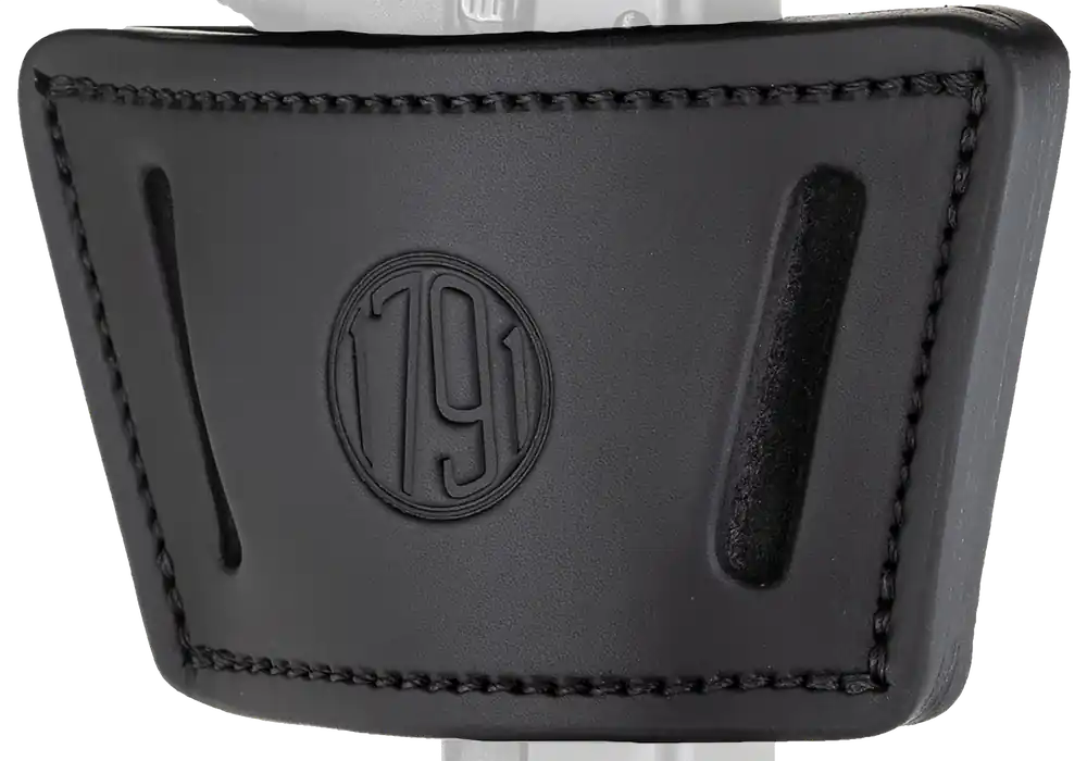1791 Gunleather UIW Max IWB/OWB Black Leather Holster for Mid-Large Frame Autos with Rail, Laser & Light