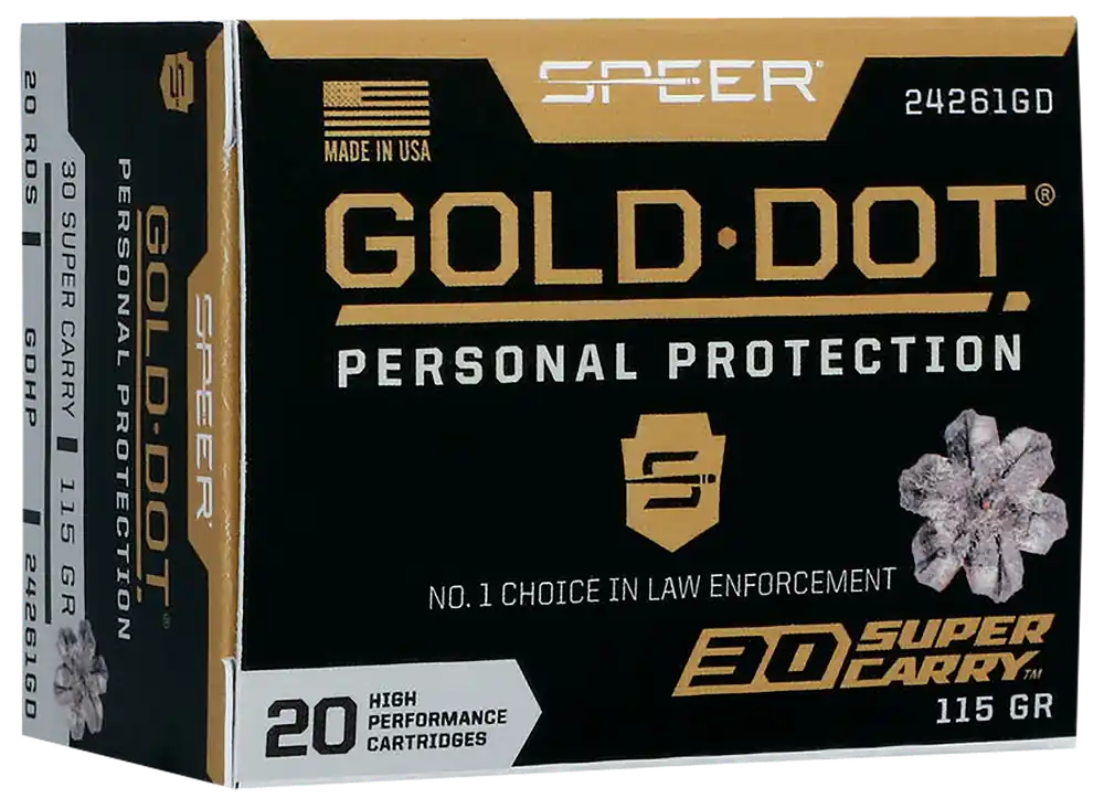 Speer Gold Dot 30 Super Carry 115 gr HP - 20 Rounds/Box