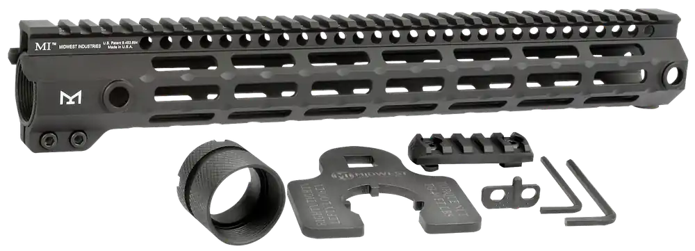 Midwest Industries 14" M-LOK Tactical Handguard for AR-15 - Black Anodized Aluminum