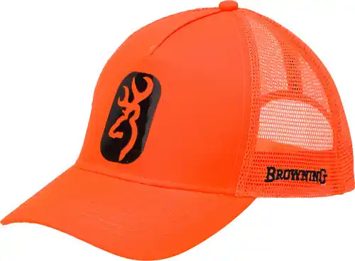 Browning Centerfire Blaze Cap with Buckmark Patch - Adjustable Orange