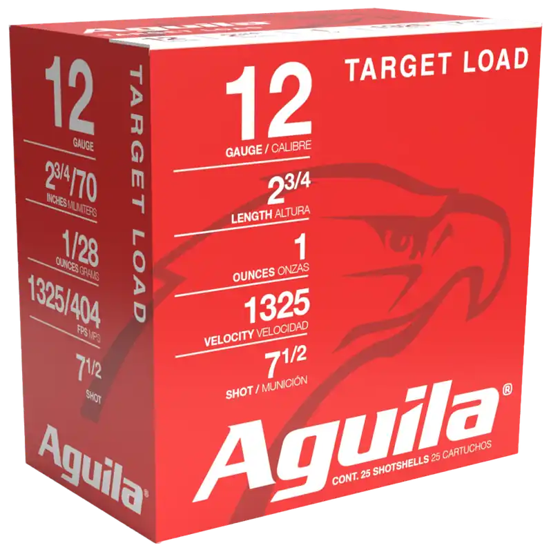 Aguila 12 Gauge Sporting Clays Ammo - 1oz 7.5 Shot, 25 Rounds per Box