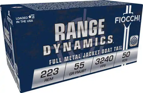 Fiocchi 223 Rem 55gr FMJ-BT 1000rd Case Lot
