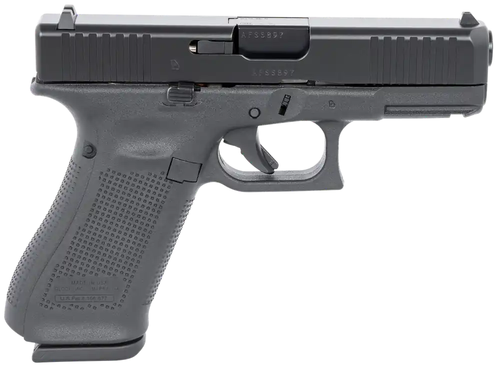 Glock G45 9mm Luger 17+1 Black nDLC Slide with Interchangeable Backstrap Grip