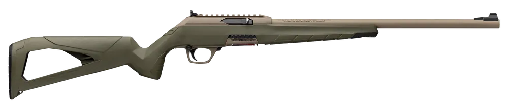 Winchester Wildcat SR 22 LR Rifle with FDE Barrel and OD Green Stock