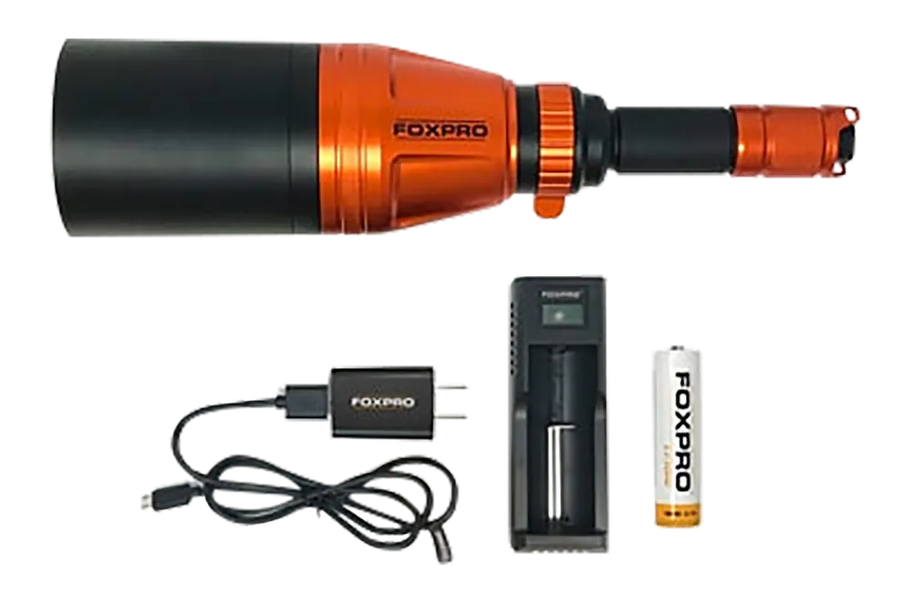 Foxpro GUNFIRE Gun Fire Orange/Black Metal with Red/Green/White Filter