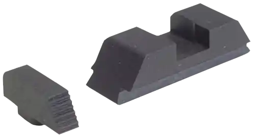 AmeriGlo GT504 Range Series Glock Sight Set - Black Serrated Front & Rear