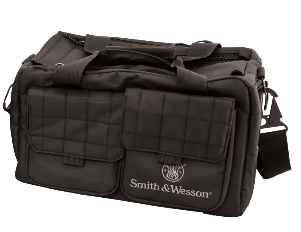 M&P Accessories 110013 Recruit Black Nylon Bag with Interior Pockets & Magazine Pouches