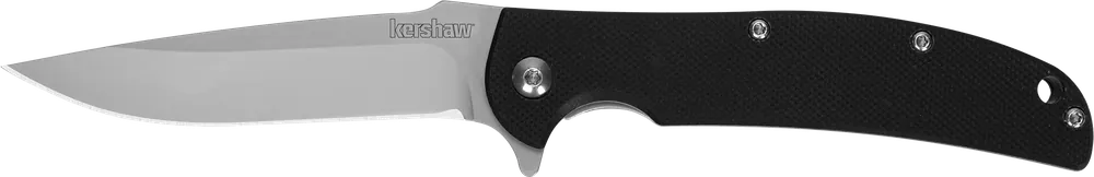 Kershaw 3410 Chill Folding Knife with 3.10" Bead Blasted Blade and Black G10 Handle