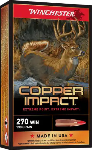 Winchester Copper Impact .270 WSM 130GR XP 20RD 10BX/CS