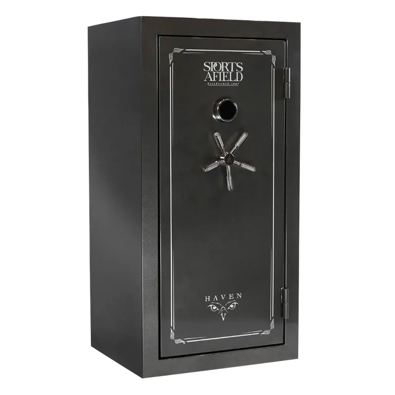 Sports Afield SECSA5930HX Haven Fireproof Safe with Electronic Keypad, Dark Gray Metallic, 36+6 Capacity