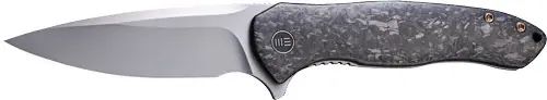 Kitefin 3.24" Carbon Fiber/Polished Bead Blast Knife
