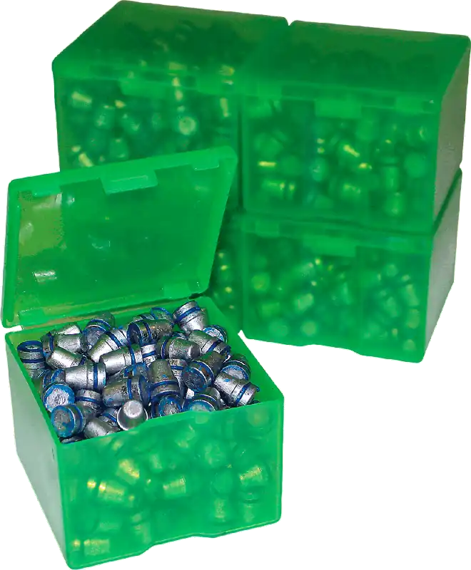 MTM Case-Gard CAST116 Multi-Caliber Handgun Bullet Storage Box - Green Polypropylene for 200 9mm Bullets