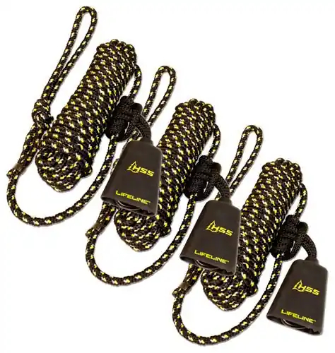 Carabiner 3-Pack HSS Lifeline 30' with Single