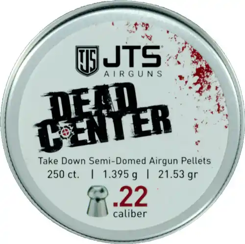 SEMI-DOMED 21.53 GR 250CTJTS PELLETS DEAD CENTER .22 CALIBER