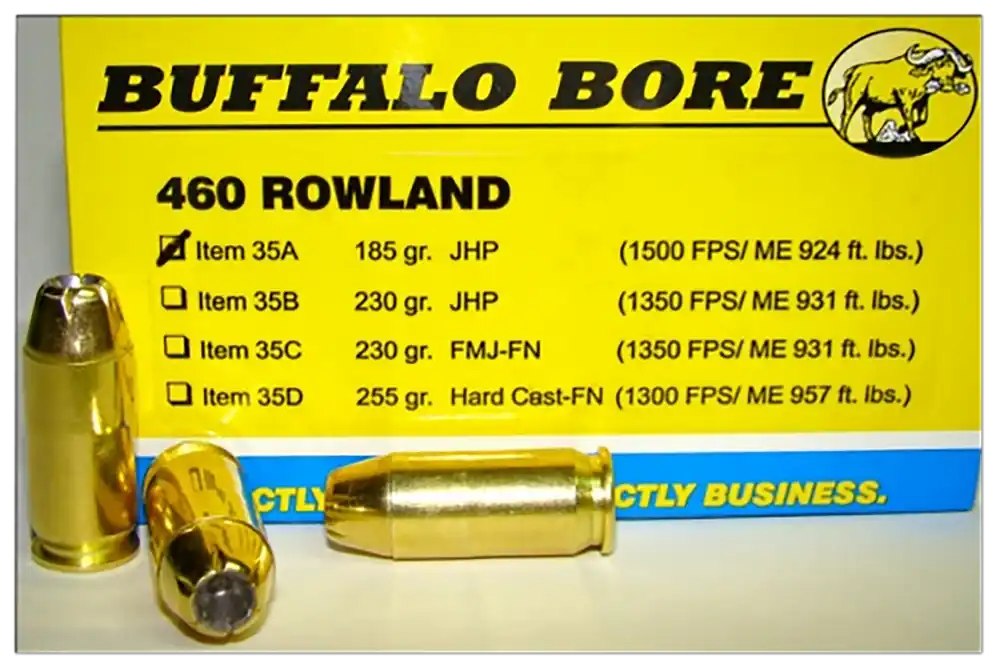 Buffalo Bore 460 Rowland 185gr JHP Personal Defense Ammo - 20 Rounds
