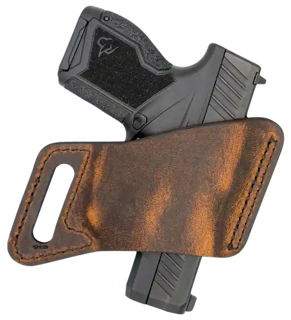 Versacarry Arma OWB Leather Belt Slide Holster, Size 01, Brown