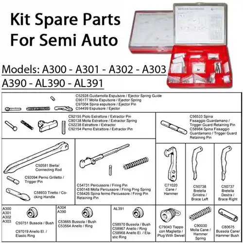 Beretta A301 to AL391 Semi-Auto Spare Parts Kit