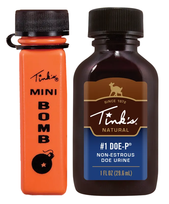 Tinks W6249 #1 Doe-P Deer Attractant with Mini Bomb Doe Urine Scent 1oz