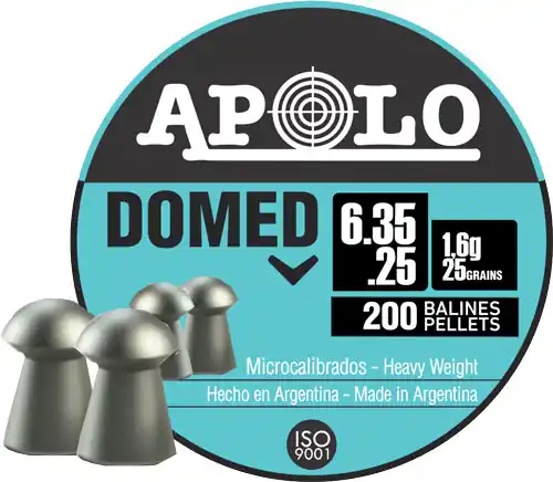 200 Pack Hatsan Apolo .25 Domed 25gr Pellets