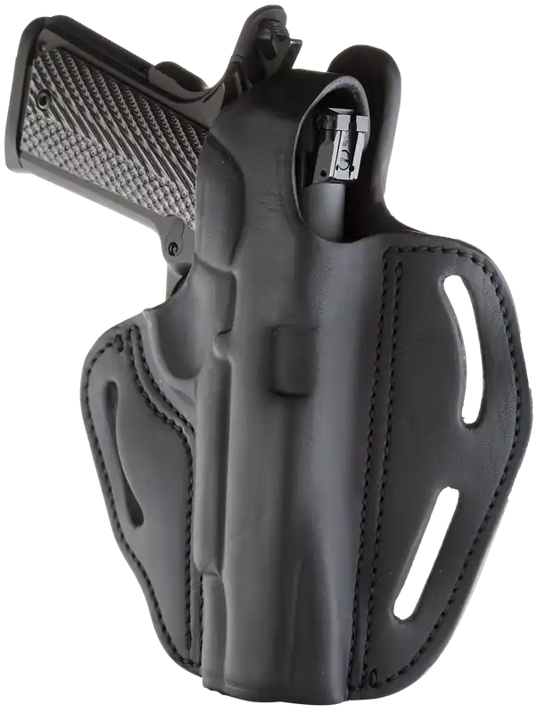 Stealth Black Leather Belt Slide Holster for 4"-5" 1911 Right Hand by 1791 Gunleather