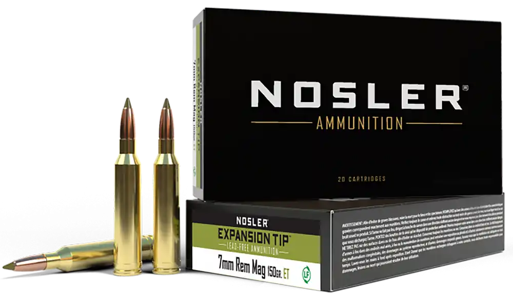 Nosler 40032 E-Tip 7mm Rem Mag 150gr Lead-Free Ammo - 20/Box